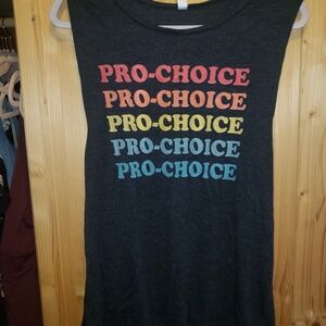 Bella Canvas Charcoal Muscle Tee with Multicolor Graphic